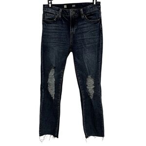 KUT FROM THE KLOTH Reese Ankle Straight Jeans Distressed Size 4